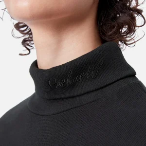 Flash Sale Carhartt WIP W' L/S Signature Mockneck T-S Black