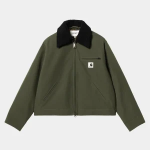 Shop Carhartt WIP W' Newkirk Jacket Office Green / Camo Leo, Tamarind