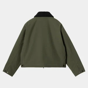 Shop Carhartt WIP W' Newkirk Jacket Office Green / Camo Leo, Tamarind