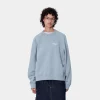 Store Carhartt WIP W' Signature Sweat Dusty Ice / White