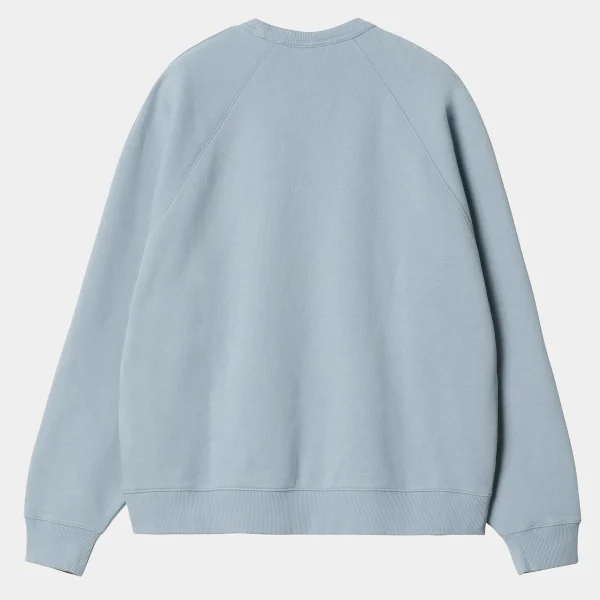 Store Carhartt WIP W' Signature Sweat Dusty Ice / White