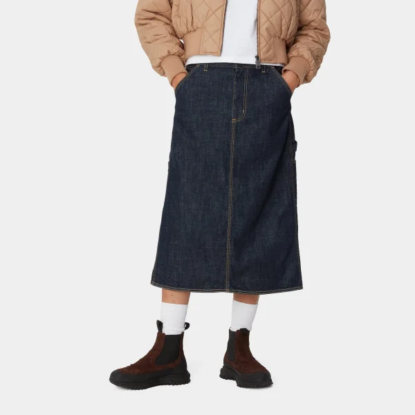 Sale Carhartt WIP W' Single Knee Skirt Blue