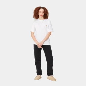 Shop Carhartt WIP W' S/S American Script T-Shirt White