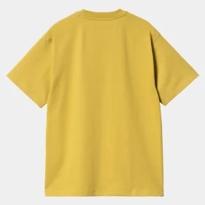 Online Carhartt WIP W' S/S American Script T-Shirt Golden Olive