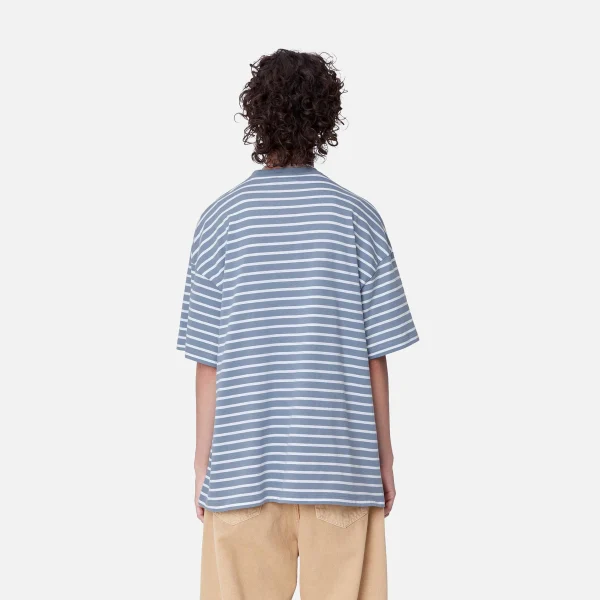 Hot Carhartt WIP W' S/S Bryna T-Shirt Bryna Stripe, Charm Blue / White