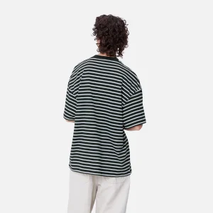 Discount Carhartt WIP W' S/S Bryna T-Shirt Bryna Stripe, Black / White