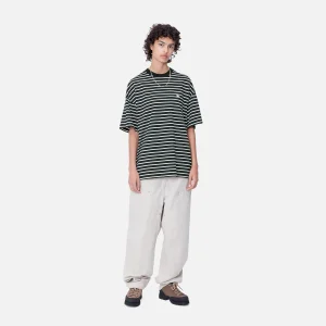 Discount Carhartt WIP W' S/S Bryna T-Shirt Bryna Stripe, Black / White