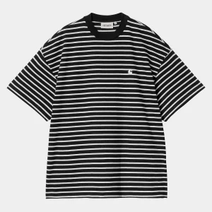 Discount Carhartt WIP W' S/S Bryna T-Shirt Bryna Stripe, Black / White