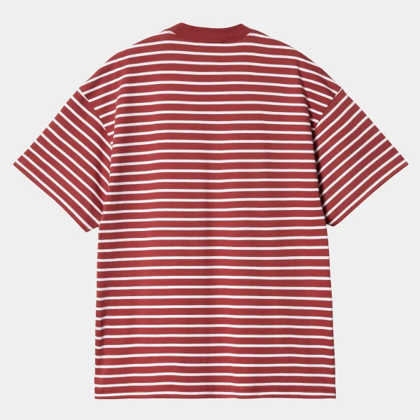 Store Carhartt WIP W' S/S Bryna T-Shirt Bryna Stripe, Tuscany / White