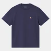 Discount Carhartt WIP W' S/S Chase T-Shirt Aura / Gold