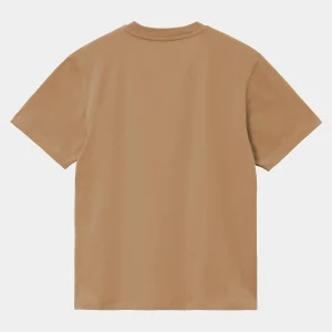 Sale Carhartt WIP W' S/S Chase T-Shirt Peanut / Gold