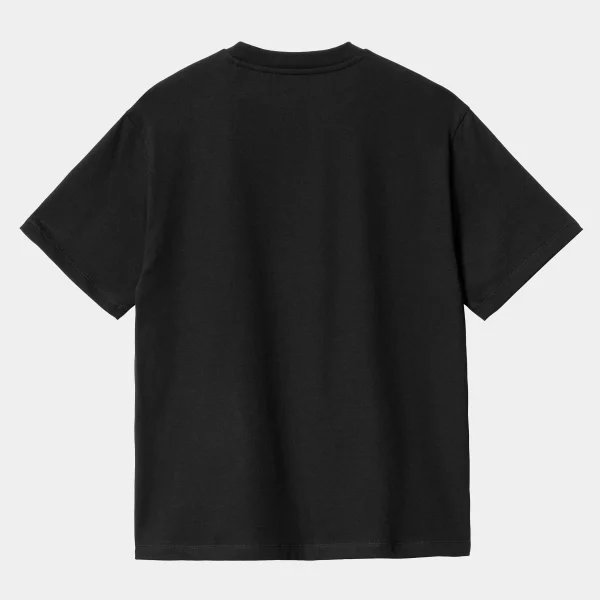 New Carhartt WIP W' S/S Chase T-Shirt Black / Gold