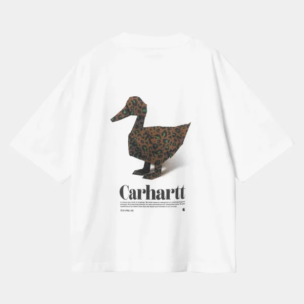 Fashion Carhartt WIP W' S/S Fold Leo T-Shirt White