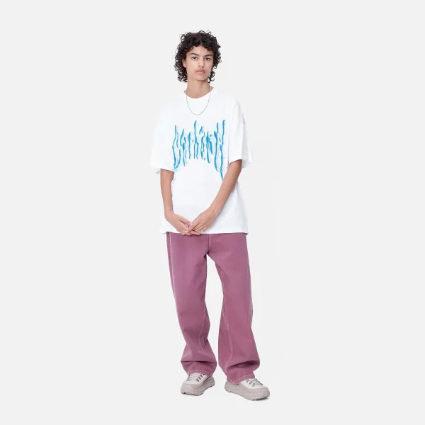 Sale Carhartt WIP W' S/S Goo T-Shirt White / Blue