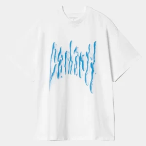 Sale Carhartt WIP W' S/S Goo T-Shirt White / Blue