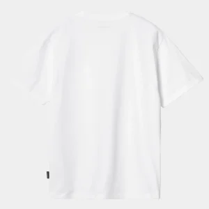 Discount Carhartt WIP W' S/S Heart Train Pocket T-S White