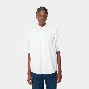 Best Sale Carhartt WIP W' S/S Jaxon Shirt White / White