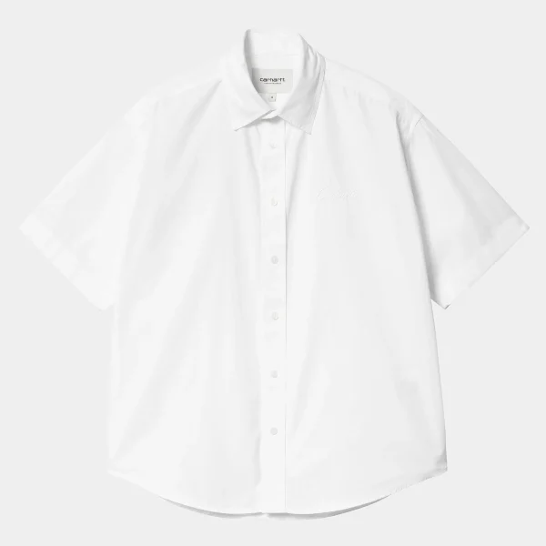 Best Sale Carhartt WIP W' S/S Jaxon Shirt White / White