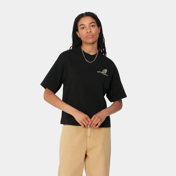 Cheap Carhartt WIP W' S/S Kainosho T-Shirt Black / Arctic Lime