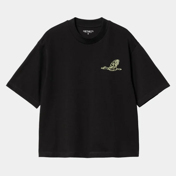 Cheap Carhartt WIP W' S/S Kainosho T-Shirt Black / Arctic Lime