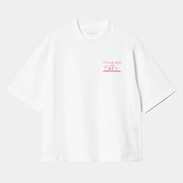 Best Carhartt WIP W' S/S Kainosho T-Shirt White / Charm Pink