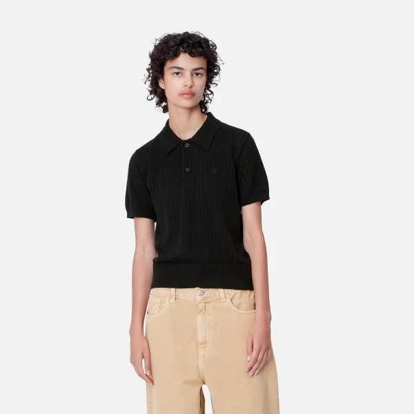 Flash Sale Carhartt WIP W' S/S Norlina Polo Black