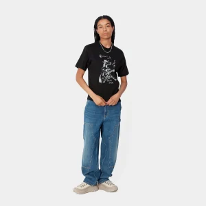 Shop Carhartt WIP W' S/S Pepe Sad Cowboy T-Shirt Black / White