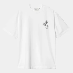 Store Carhartt WIP W' S/S Pins T-Shirt White / Black