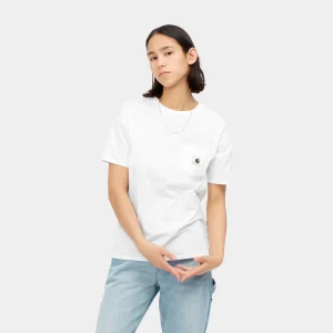 Cheap Carhartt WIP W' S/S Pocket T-Shirt White