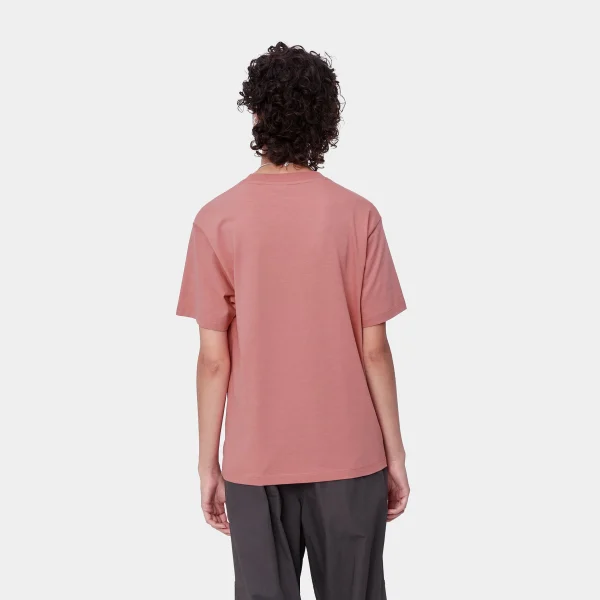 Sale Carhartt WIP W' S/S Pocket T-Shirt Dusty Rose