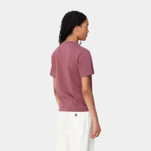 Sale Carhartt WIP W' S/S Pocket T-Shirt Dusty Fuchsia