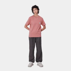 Sale Carhartt WIP W' S/S Pocket T-Shirt Dusty Rose