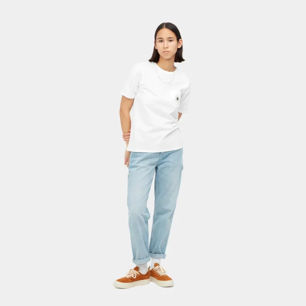 Cheap Carhartt WIP W' S/S Pocket T-Shirt White