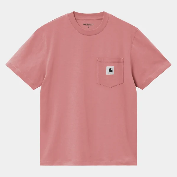 Sale Carhartt WIP W' S/S Pocket T-Shirt Dusty Rose