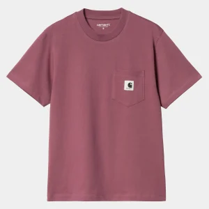 Sale Carhartt WIP W' S/S Pocket T-Shirt Dusty Fuchsia