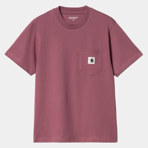 Sale Carhartt WIP W' S/S Pocket T-Shirt Dusty Fuchsia