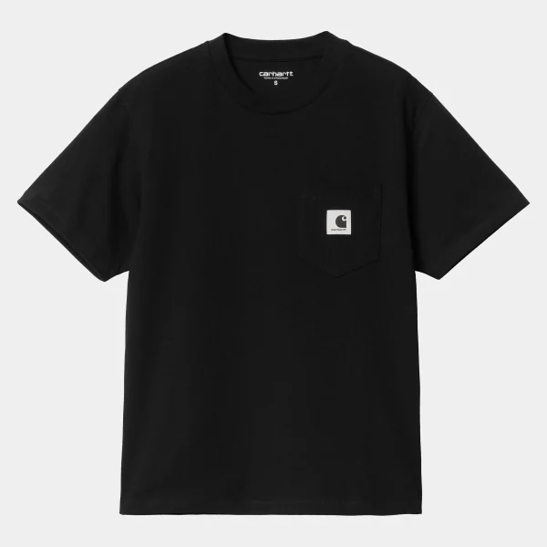 Shop Carhartt WIP W' S/S Pocket T-Shirt Black