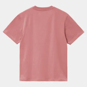 Sale Carhartt WIP W' S/S Pocket T-Shirt Dusty Rose