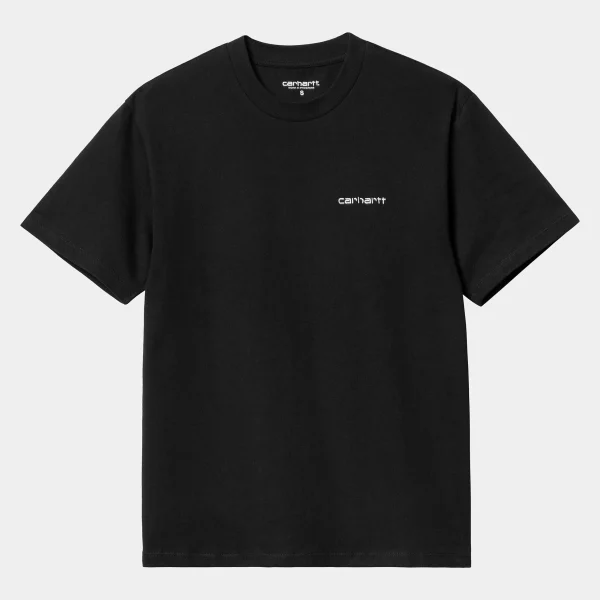 Cheap Carhartt WIP W' S/S Script Embroidery T-Shirt Black / White