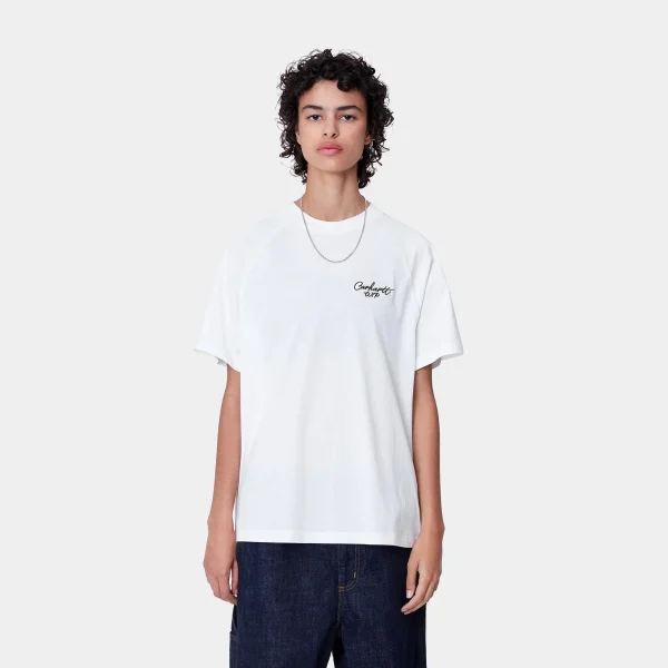 Best Sale Carhartt WIP W' S/S Signature T-Shirt White / Black