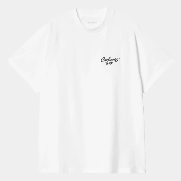 Best Sale Carhartt WIP W' S/S Signature T-Shirt White / Black