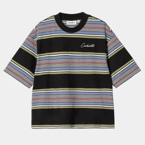 Best Carhartt WIP W' S/S Snyder T-Shirt Snyder Stripe, Black