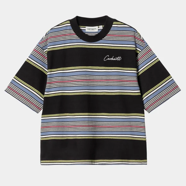 Best Carhartt WIP W' S/S Snyder T-Shirt Snyder Stripe, Black