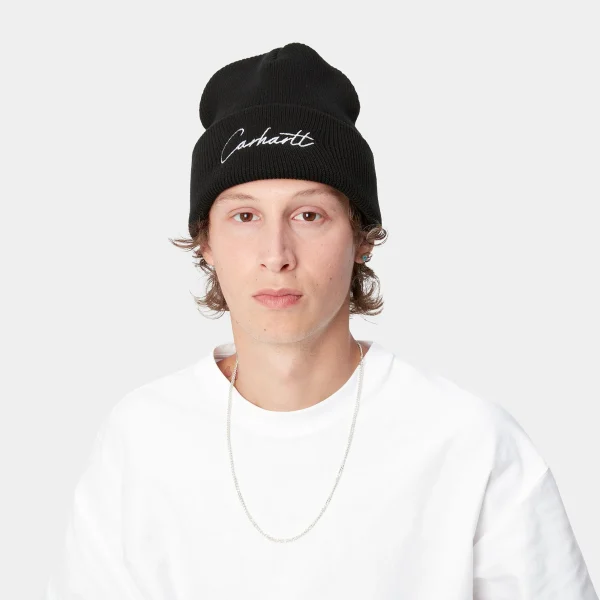 Best Carhartt WIP Watcher Beanie Black / White