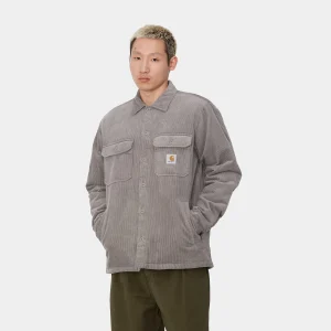 Shop Carhartt WIP Whitsome Shirt Jac Misty Grey