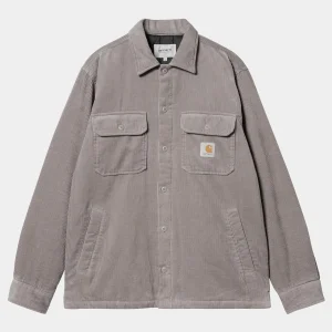 Shop Carhartt WIP Whitsome Shirt Jac Misty Grey