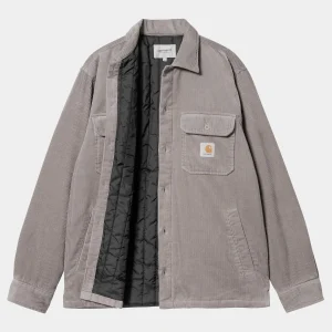 Shop Carhartt WIP Whitsome Shirt Jac Misty Grey