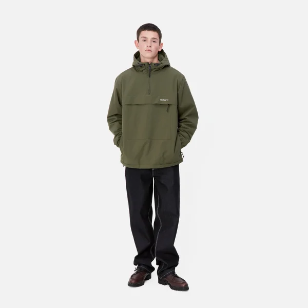 Cheap Carhartt WIP Windbreaker Pullover (Winter) Office Green / White